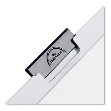 Durable® Duraclip Report Cover, Clip Fastener,  8.5 X 11, Clear-black, 5-pack freeshipping - TVN Wholesale